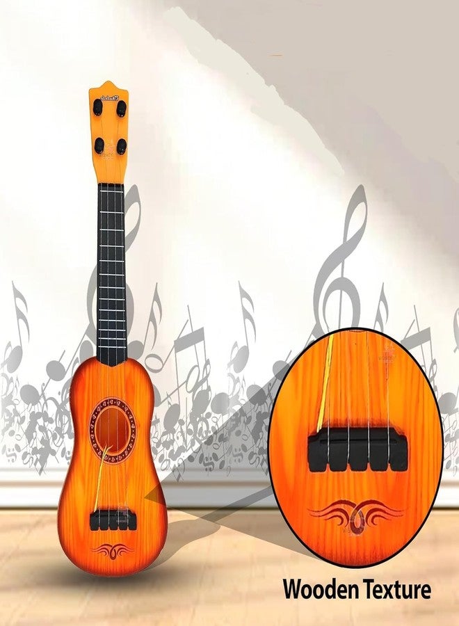Dimitra Guitar Toy 4-String Acoustic Music Learning Toys | Musical Instrument Educational Toy Guitar for Beginner | Sound Toys Best Gift for Kids | Age 3-12 (17 inch) malticolour - Image 3